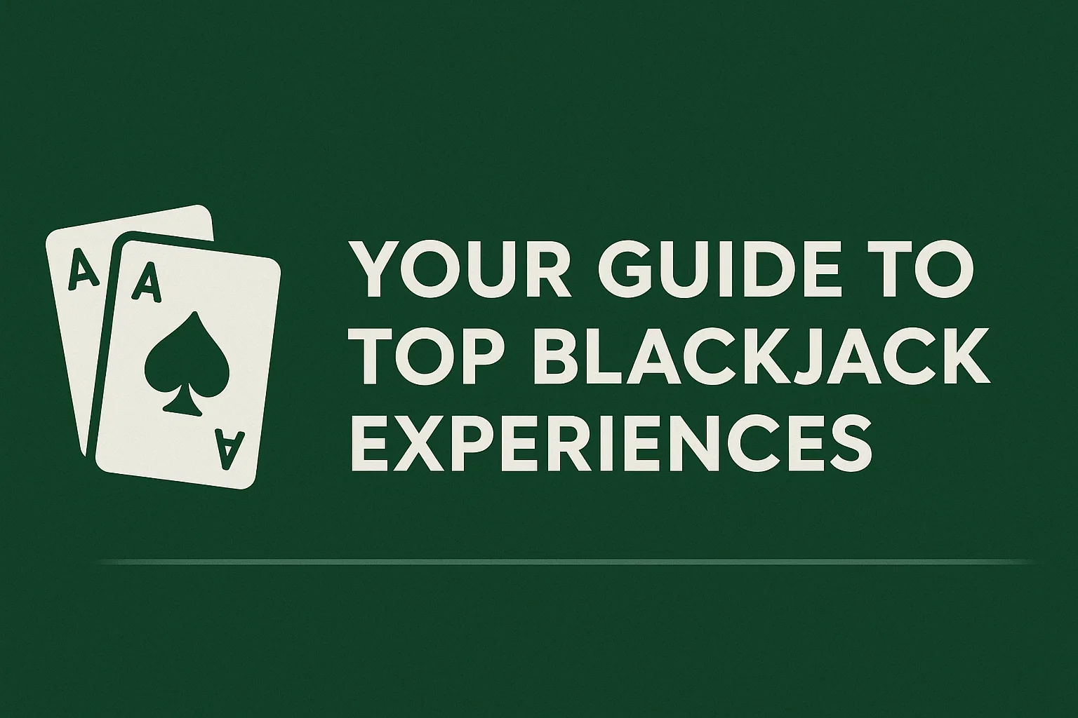 Your Guide to Top Blackjack Experiences