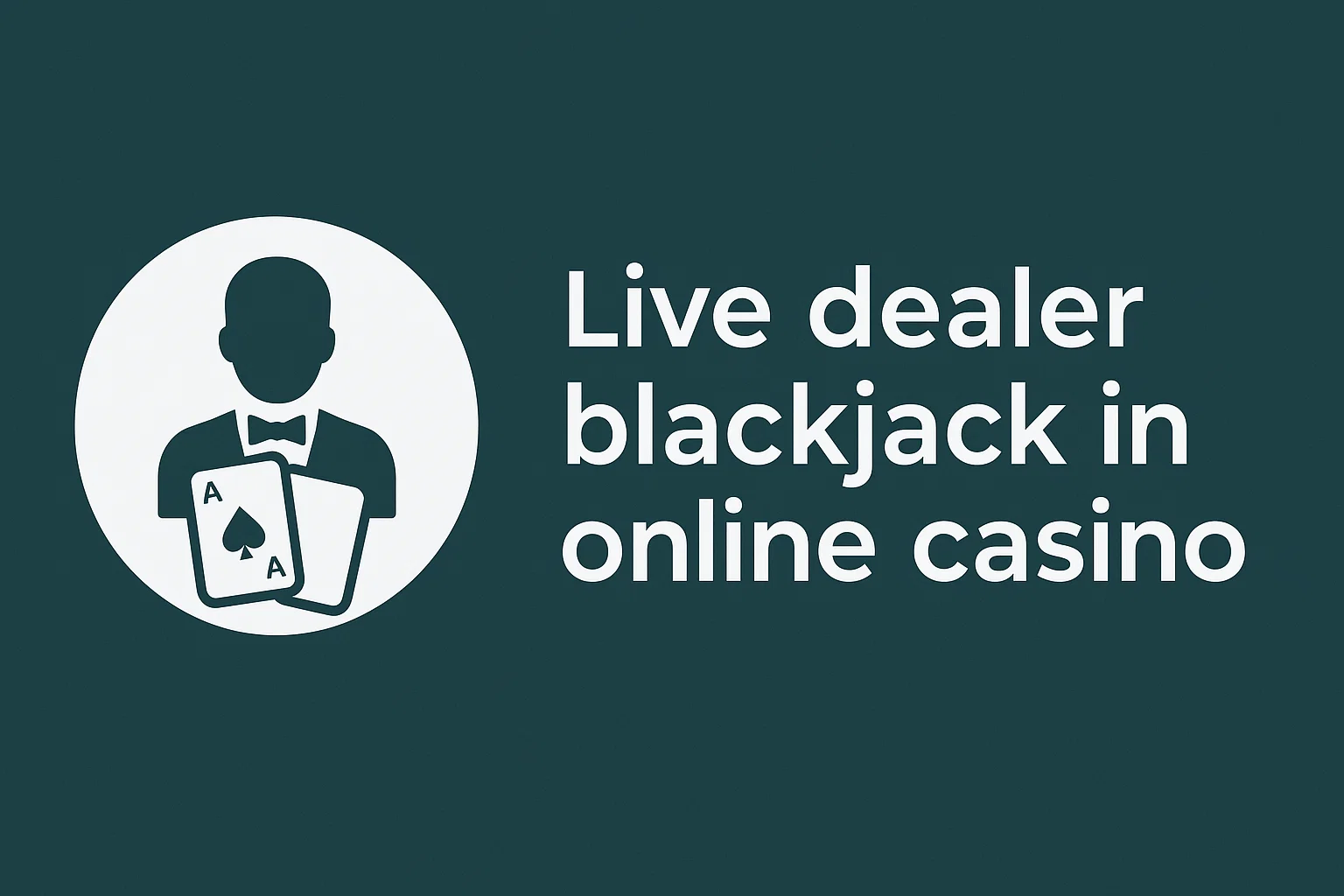 Live dealer blackjack in online casino